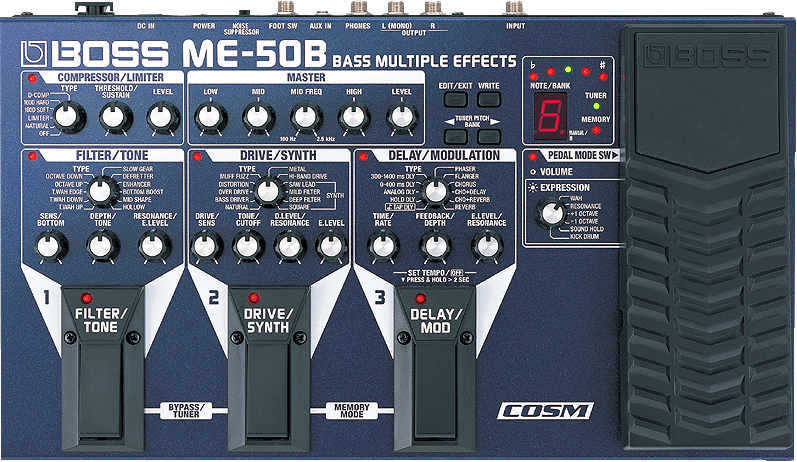 Boss Boss ME-50B Bass Multieffect Pedal