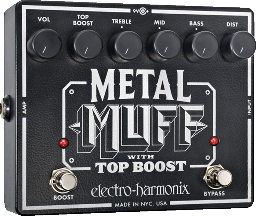 Electro-Harmonix Electro-Harmonix Metal Muff Distortion Pedal, with Top Boost