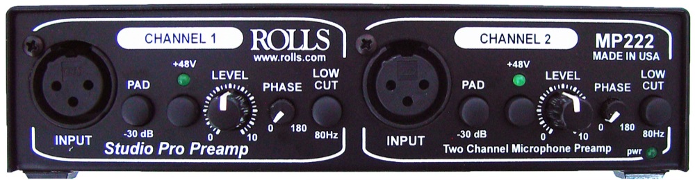 Rolls Rolls MP222 Studio Pro Microphone Preamplifier