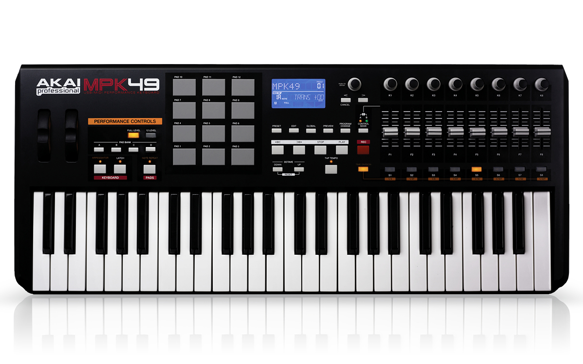 Akai Akai MPK49 MIDI Controller Keyboard, 49-Key