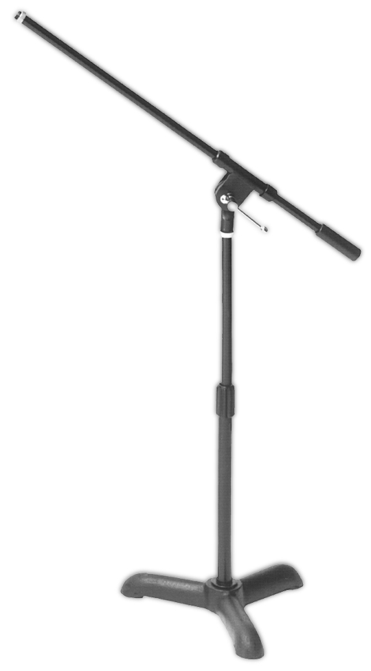 On-Stage On-Stage Short Mic Stand with Boom - Black