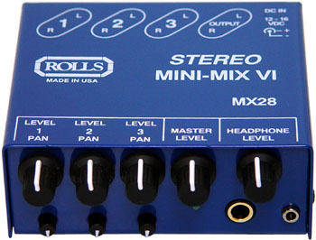 Rolls Rolls MX28 Mini-Mix VI Stereo Line Mixer
