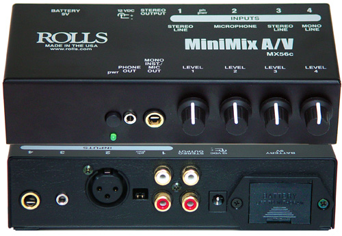 Rolls Rolls MX56C MiniMix Audio-Video Mixer