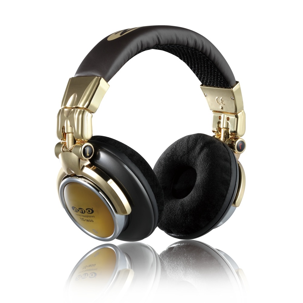Zomo Zomo HD-1200 DJ Headphones - Brown and Gold