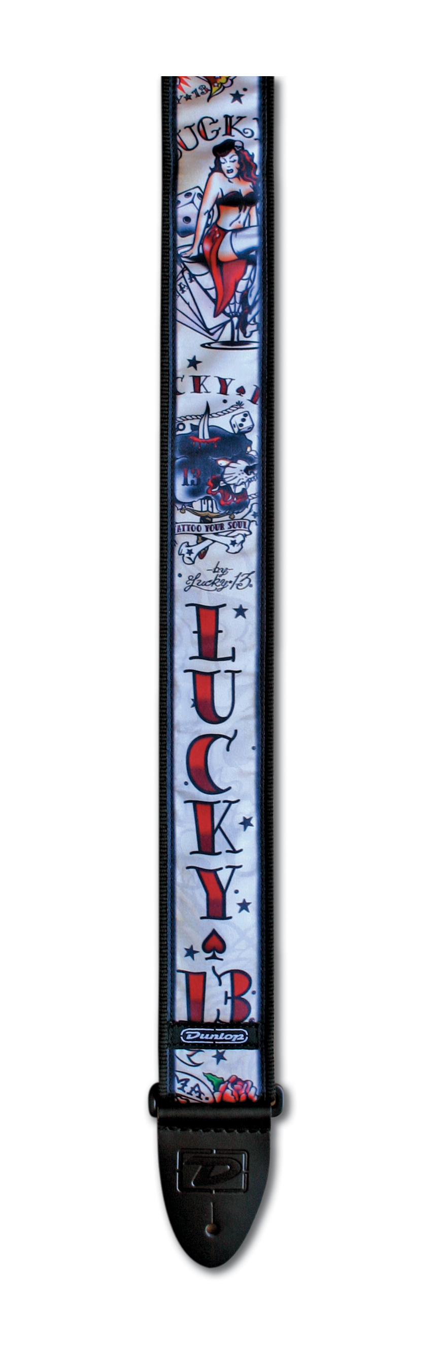 Dunlop Dunlop Lucky 13 Guitar Strap - Old Tattoo