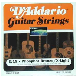 D'Addario D'Addario EJ15 Phosphor Bronze Extra Light Acoustic Strings (10-47)