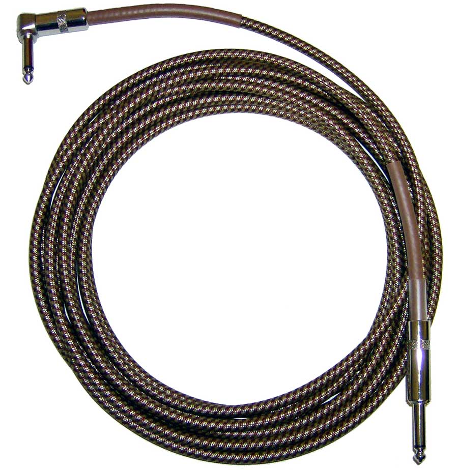 CBI CBI Braided Instrument Cable with Right Angle Connector (20 Foot)