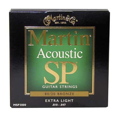 Martin Martin SP Acoustic Guitar Strings, 80/20 Bronze (10-47)