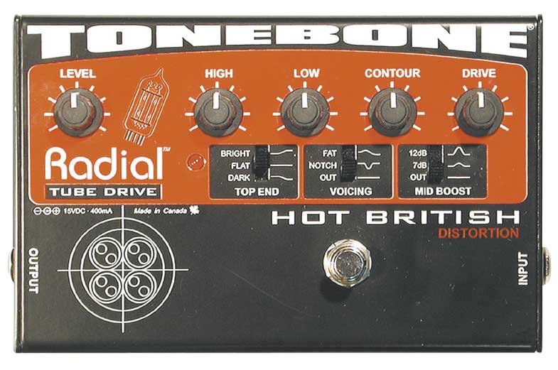 Radial Radial Tonebone Hot British Effects Pedal