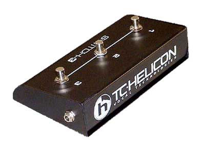 TC Electronic and TC-Helicon TC Helicon Switch 3 Voiceprism, VoiceOne, and Quintet Footswitch