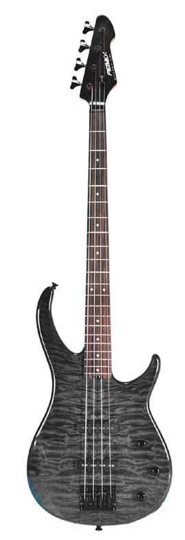Peavey Peavey Millennium Quilt Top BXP Electric Bass Guitar, 4 String - Transparent Black