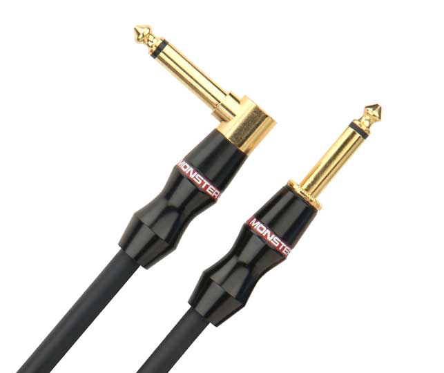 Monster Cable Monster M Bass Cable with 1 Angled and 1 Straight Plug (12 Foot)