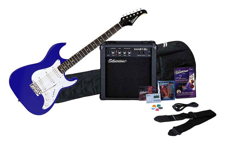 Silvertone Silvertone SS11 Revolver Electric Guitar Package - Cobalt Blue