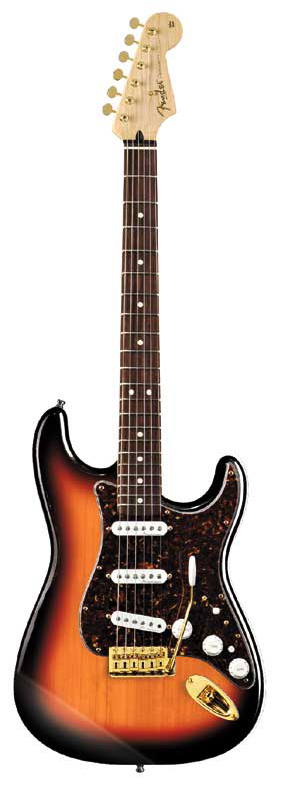 Fender Fender Deluxe Players Stratocaster Electric Guitar, Rosewood - 3-Color Sunburst