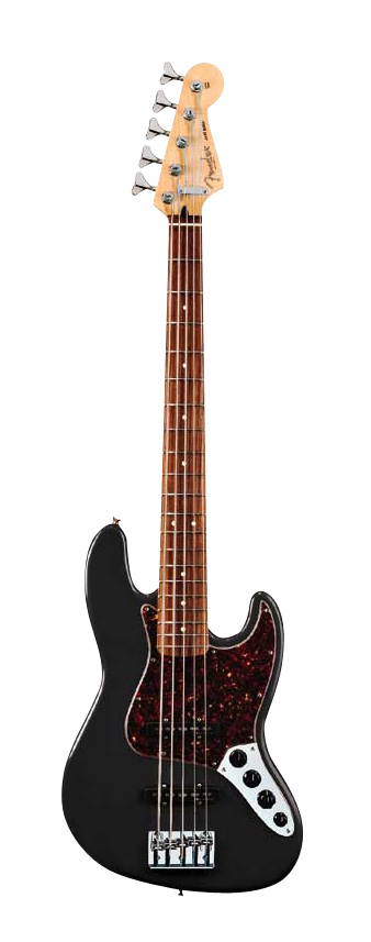 Fender Fender Deluxe Active Jazz V 5-String Bass Guitar with Gig Bag - Black