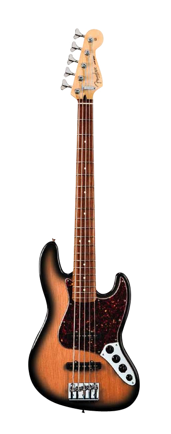 Fender Fender Deluxe Active Jazz V 5-String Bass Guitar with Gig Bag - Brown Sunburst