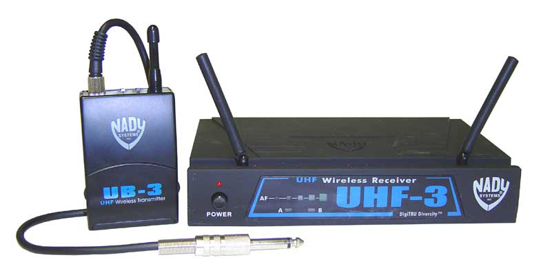 Nady Nady UHF 3 Guitar and Bass Guitar Wireless System