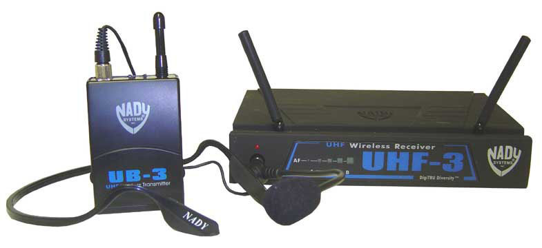 Nady Nady UHF 3 Headset Diversity Wireless Microphone System