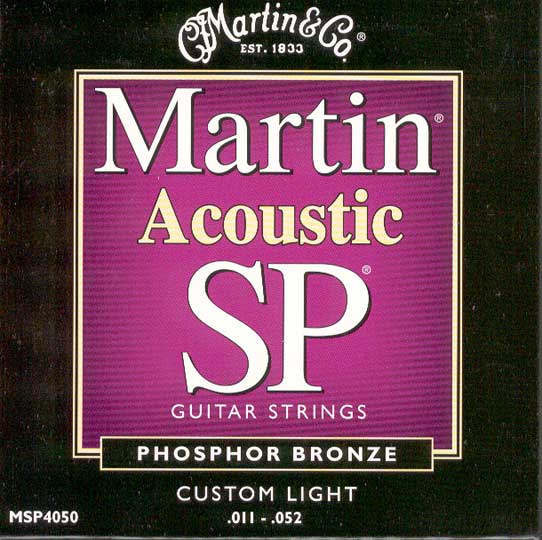 Martin Martin SP Acoustic Guitar Strings, 92/8 Phosphor Bronze (11-52)