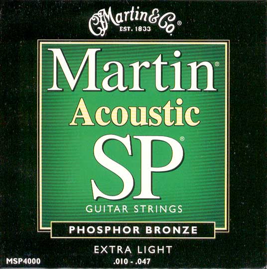 Martin Martin SP Acoustic Guitar Strings, 92/8 Phosphor Bronze (10-47)