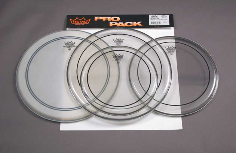 Remo Remo Clear Pinstripe Drumhead Pro Pack (12, 13, and 16 Inch)
