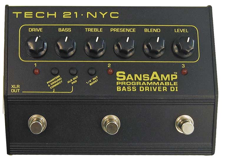 Tech 21 Tech 21 SansAmp Programmable Bass Driver DI Pedal