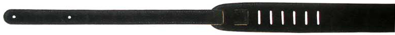 Perri's Leathers Perri's Leathers Guitar Strap, 2 Inch - Black Suede