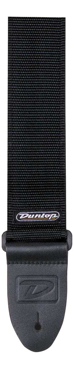 Dunlop Dunlop DD40 Nylon Guitar Strap - Solid Black (Long)