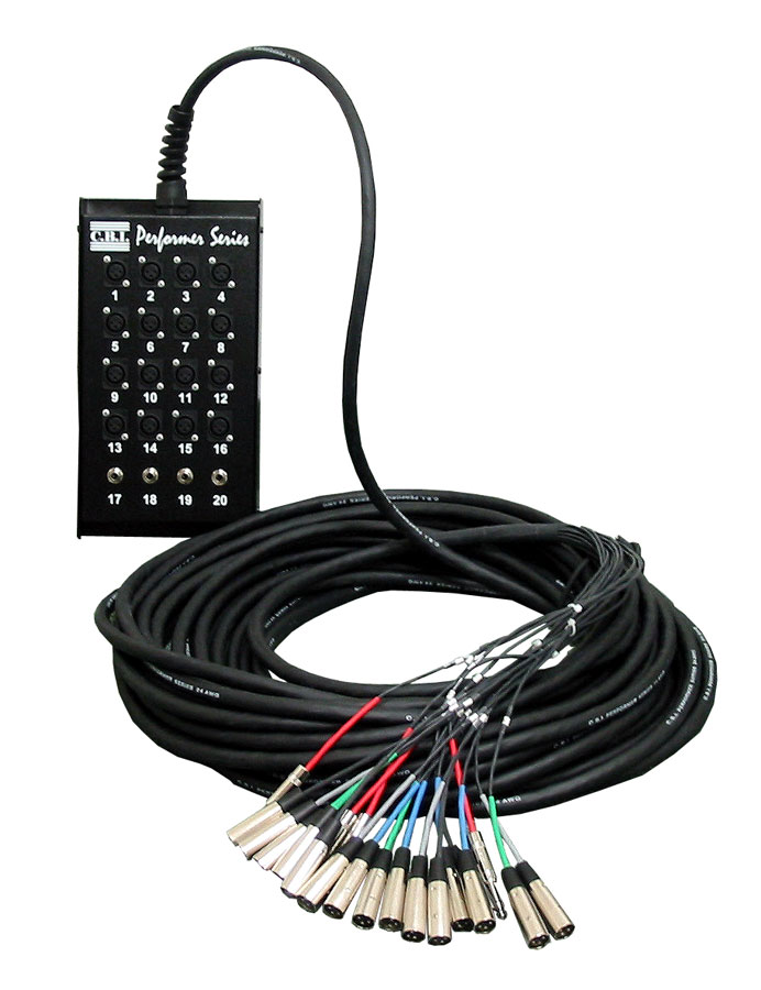 CBI CBI MCB20 Audio Snake with Neutrik Connectors, 16 by 4 (100 Foot)