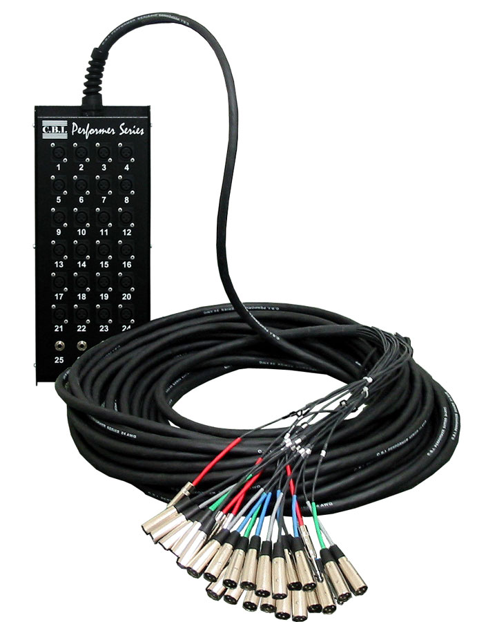 CBI CBI MCB28 Audio Snake with Neutrik Connectors, 24 by 4 (100 Foot)