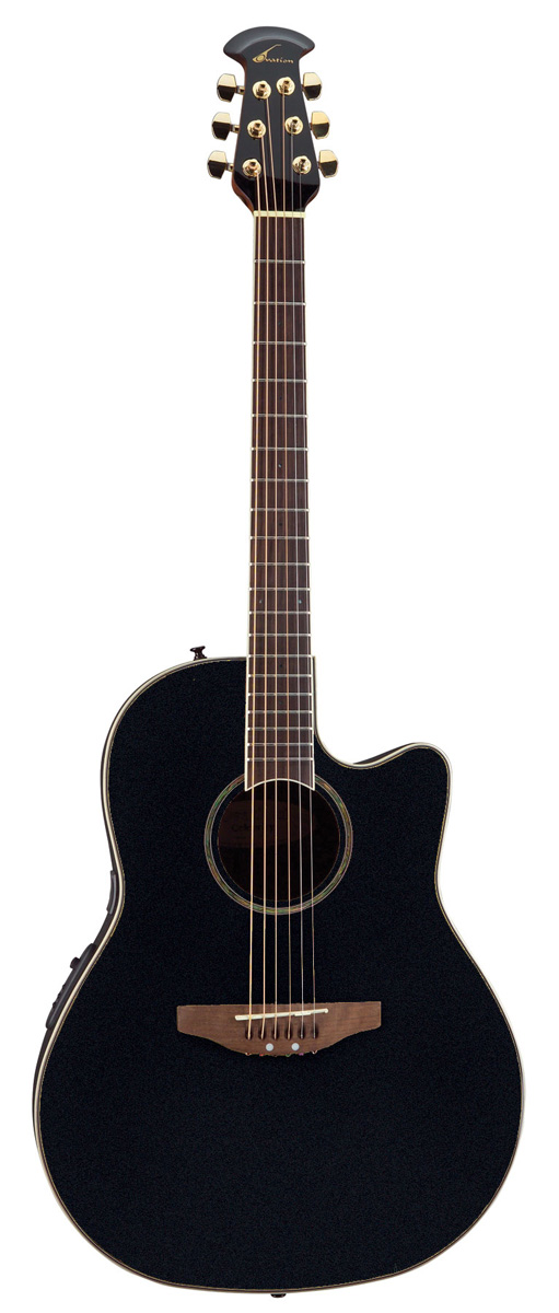 Ovation Ovation Celebrity CC24 Cutaway Acoustic-Electric Guitar - Black