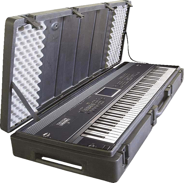 SKB SKB 1SKB-R6020W Roto Molded Keyboard Case with Wheels, 88-Key