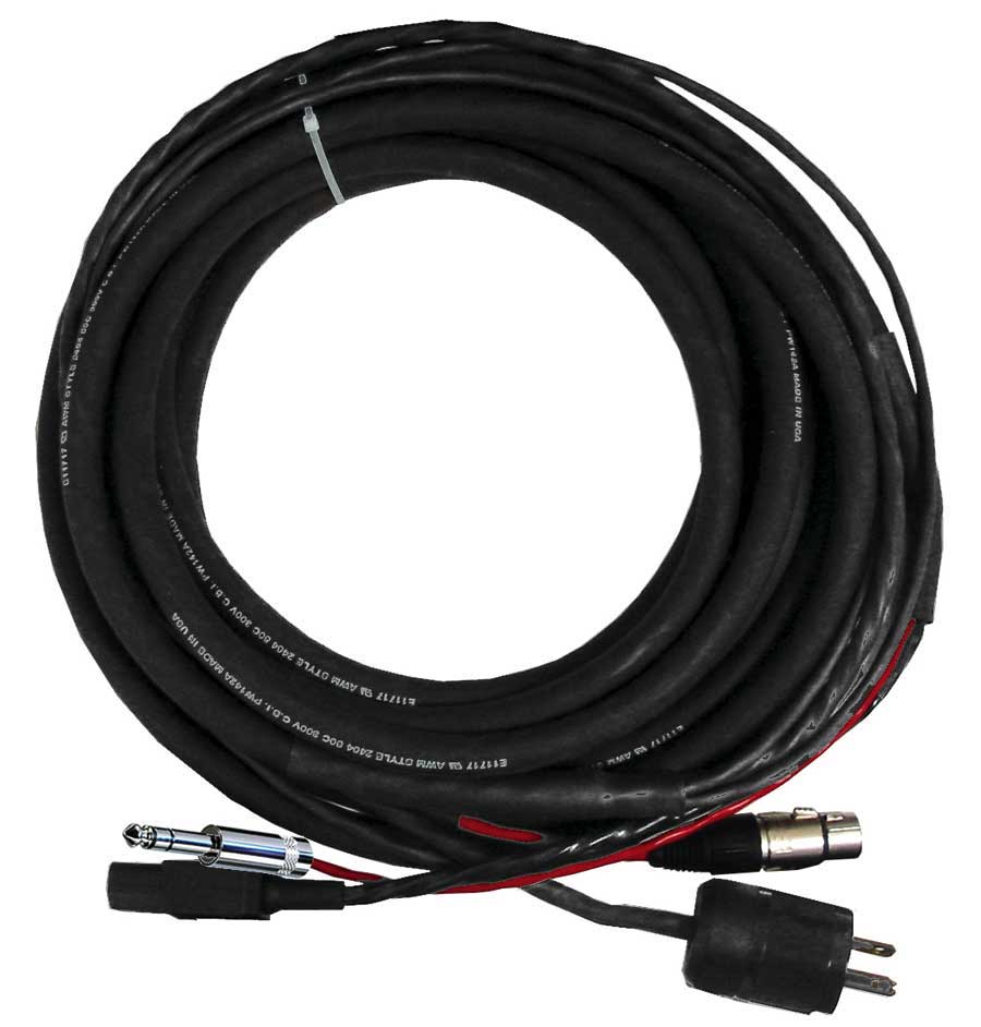 CBI CBI 1X TRS and IEC Power Audio Cable (25 Foot)