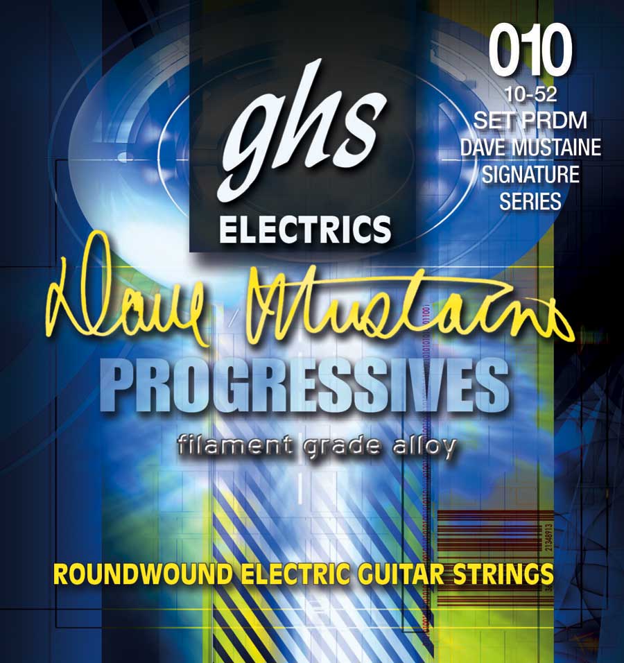 GHS GHS PRDM Dave Mustaine Progressive Roundwound Guitar Strings (10-52)