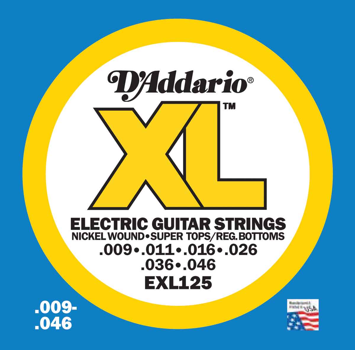 D'Addario D'Addario EXL125 XL Super Light Top/Regular Bottom Guitar Strings