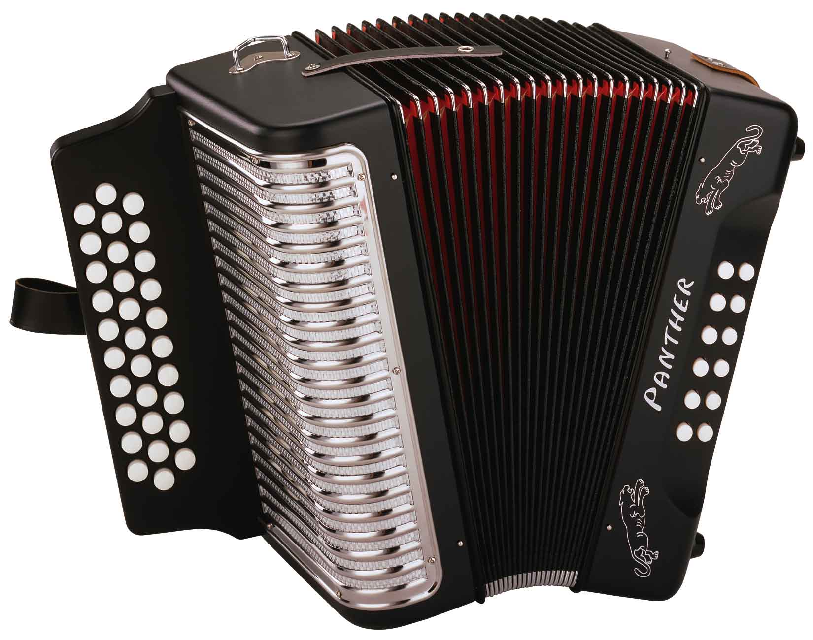 Hohner Hohner HA-3100 Panther Diatonic Accordion - Black