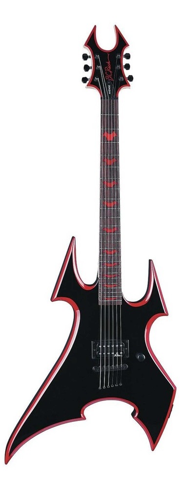 BC Rich BC Rich Avenge Son Of Beast Electric Guitar - Onyx with Blood Red Bevels