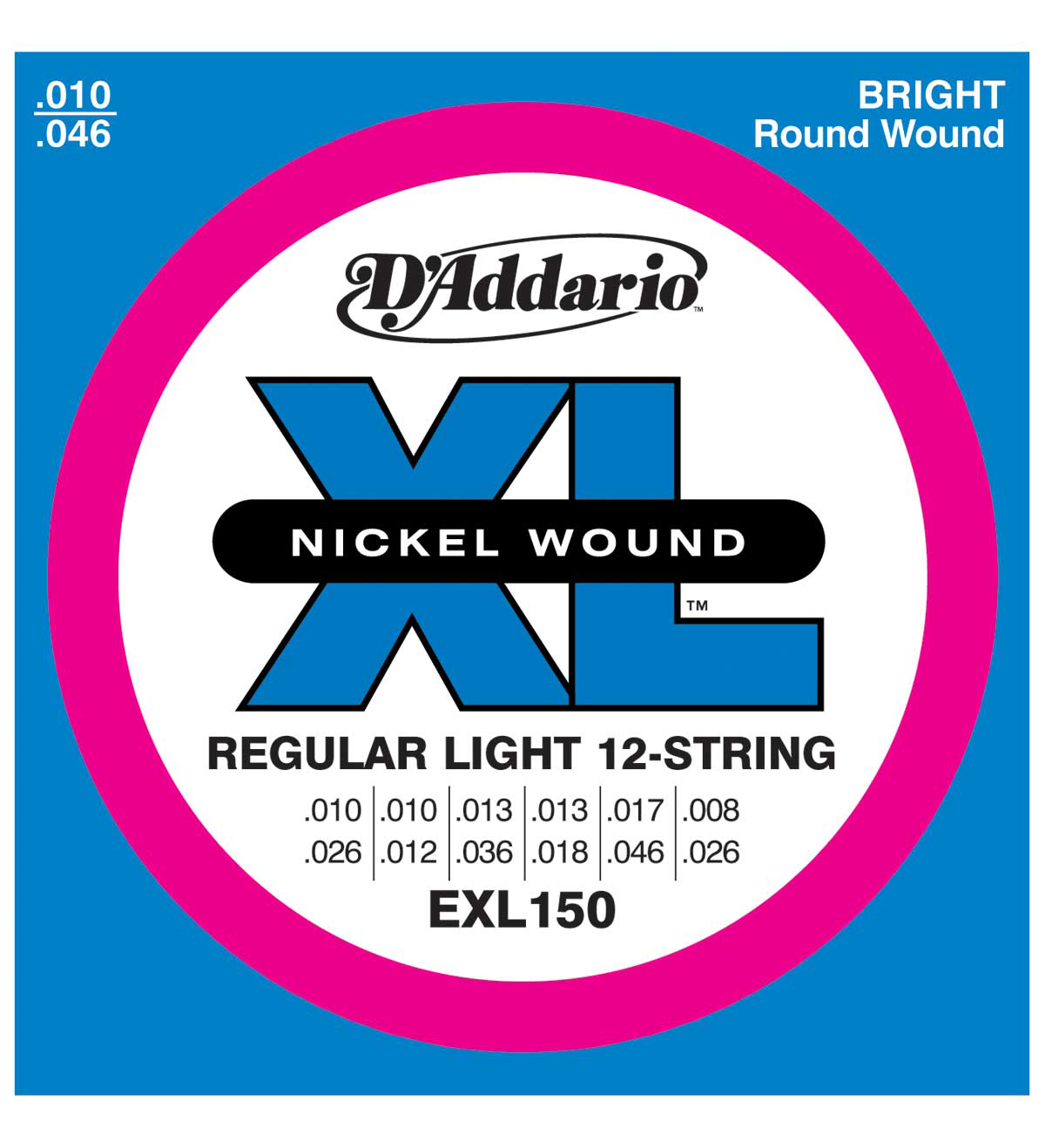 D'Addario D'Addario EXL150 12-String Regular Light Electric Guitar Strings