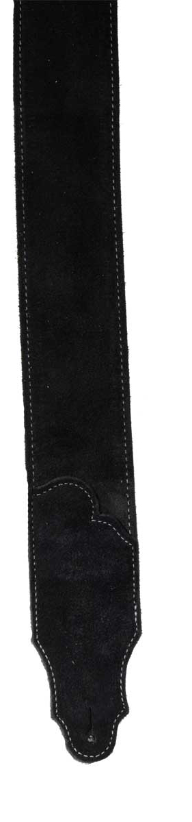 Franklin Straps Franklin Suede Guitar Strap, 2.5-inch - Black