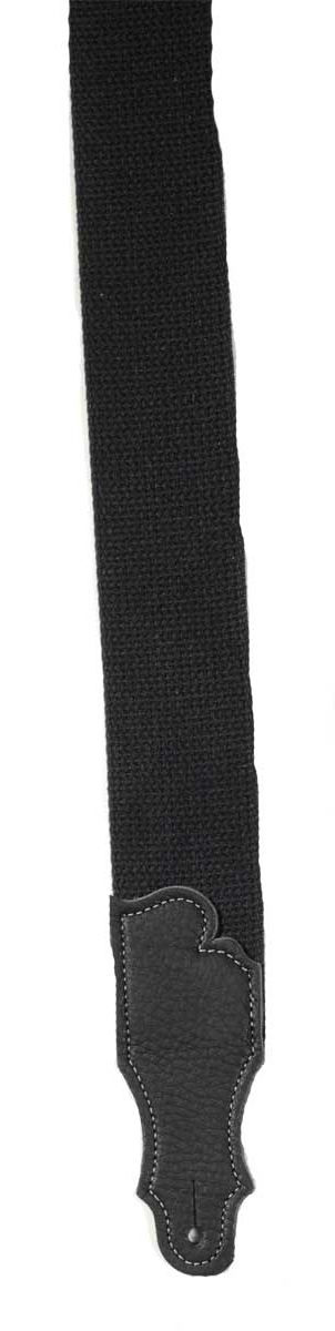 Franklin Straps Franklin Cotton Guitar Strap, 2-inch - Black