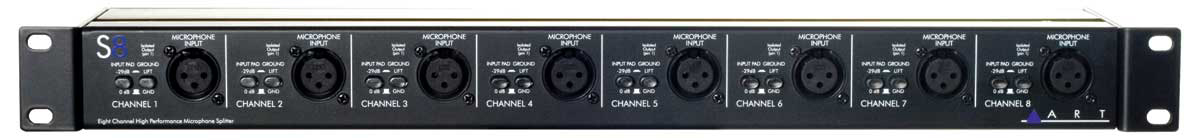 ART ART S8 Microphone Splitter, 8-Channel