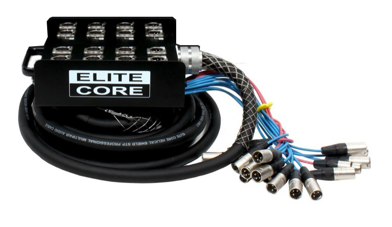 Elite Core Elite Core 12x4 Stage Snake (25 Foot)