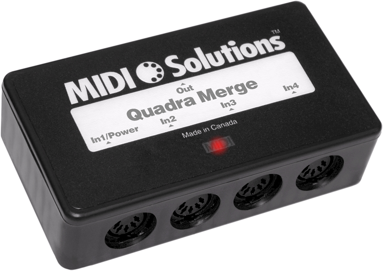 MIDI Solutions MIDI Solutions Quadra Merge 4 Input MIDI Merger Box