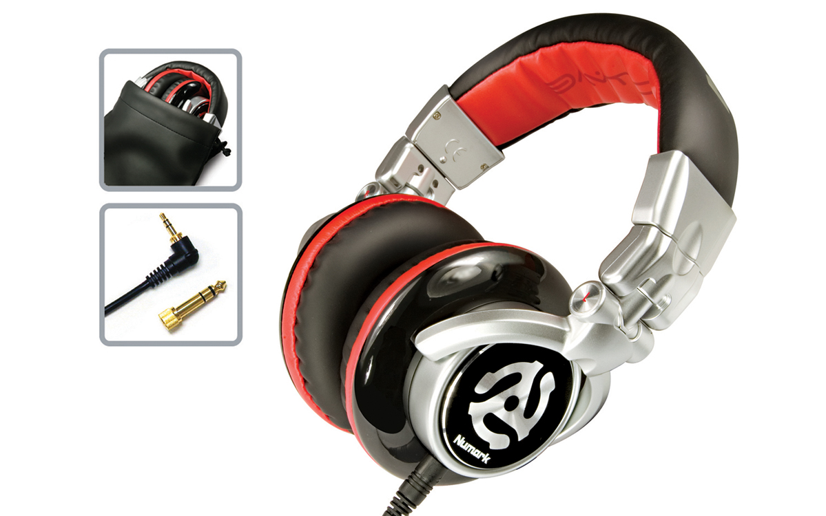 Numark Numark Red Wave DJ Headphones (with Carrying Case)