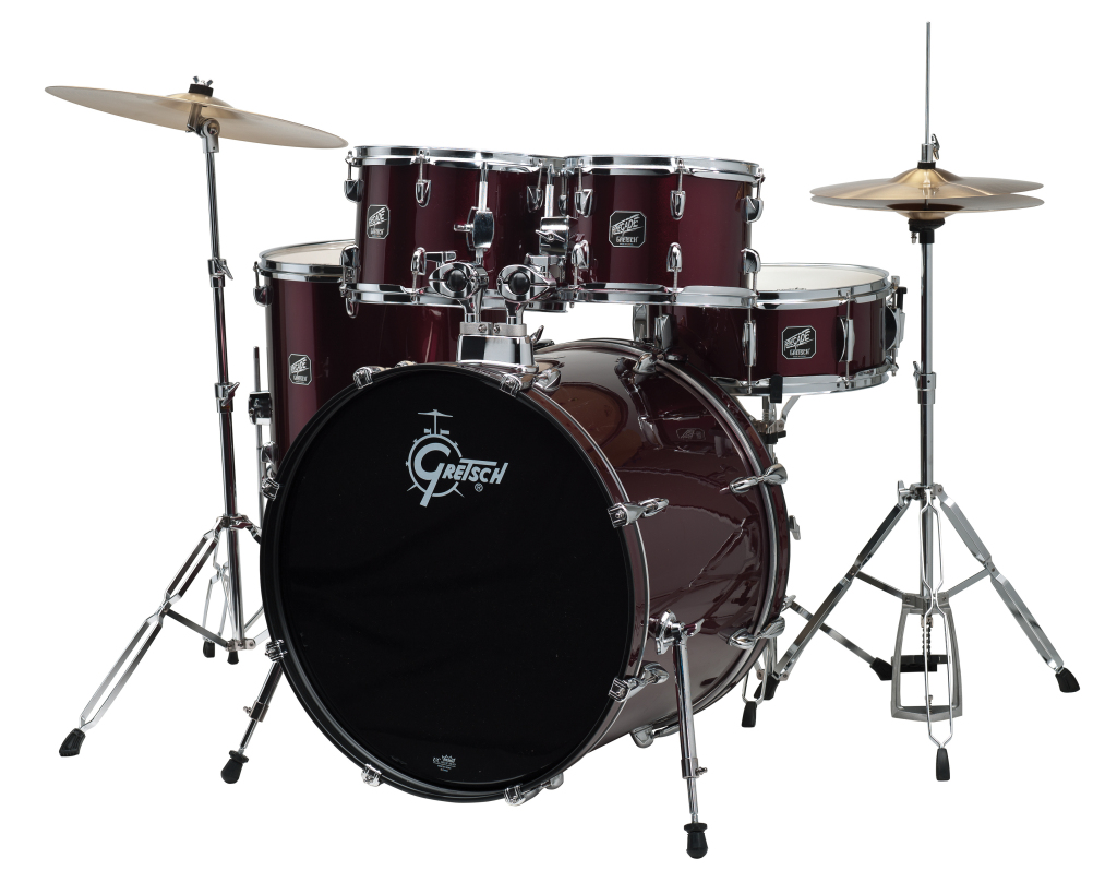 Gretsch Guitars and Drums Gretsch RGE625 Renegade Drum Kit with Cymbals, 5-Piece - Wine Red
