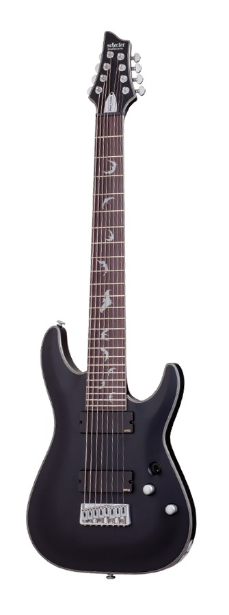 Schecter Schecter Damien Platinum 8 Electric Guitar, 8-String - Satin Black