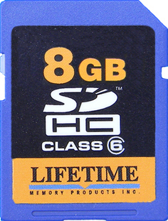 Lifetime Memory Lifetime Memory SD Secure Digital Card (8 GB)