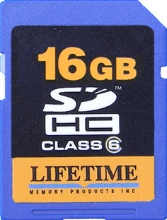 Lifetime Memory Lifetime Memory SD Secure Digital Card (16 GB)