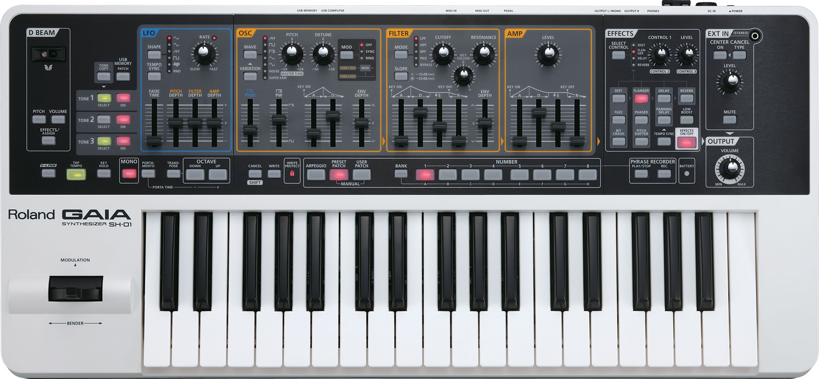 Roland Roland GAIA SH-01 Synthesizer, 37-Key