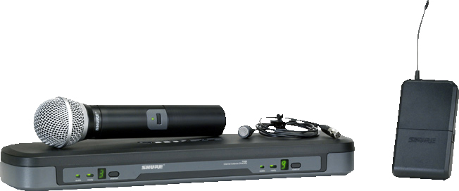 Shure Shure Handheld/Lavalier Wireless System, PG58 and PG185 Mics